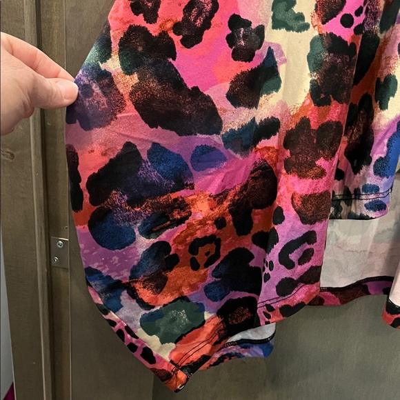 Vibrant Multicolor Leopard Print Women's Tunic - Picture 2 of 3
